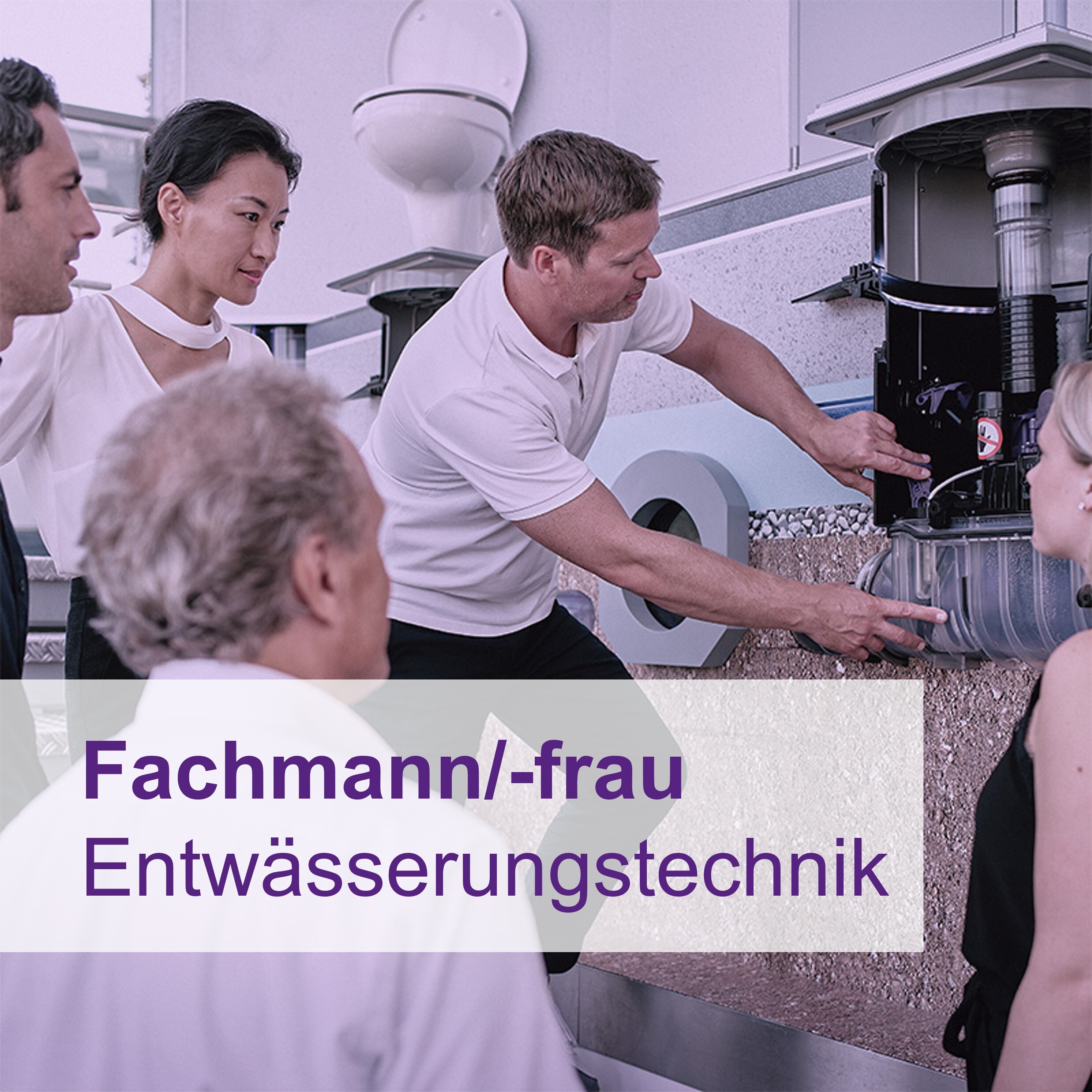 Öffnen Fachmann/-frau Entwässerungstechnik