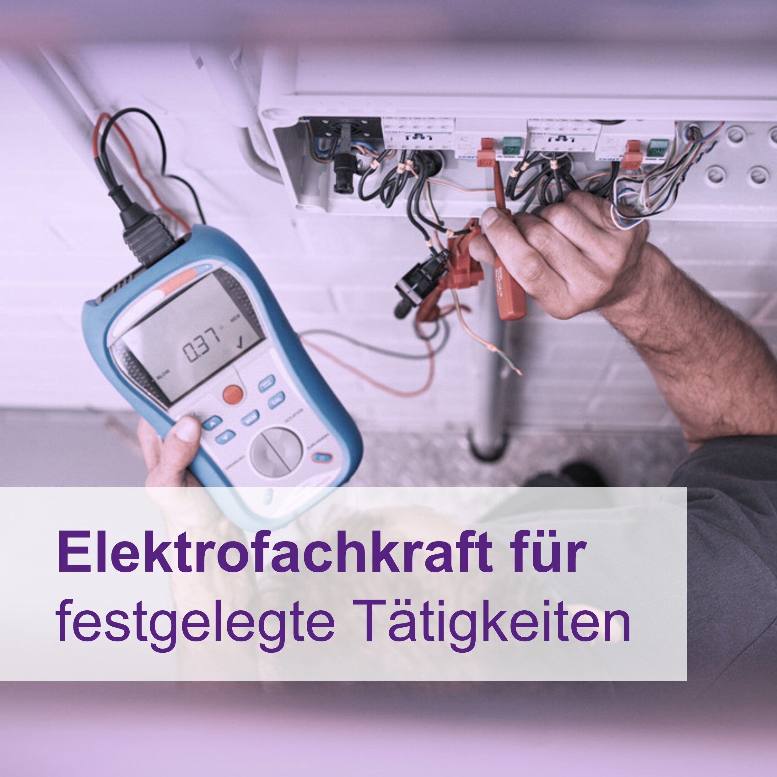 Öffnen Elektrofachkraft für festgelegte Tätigkeiten
