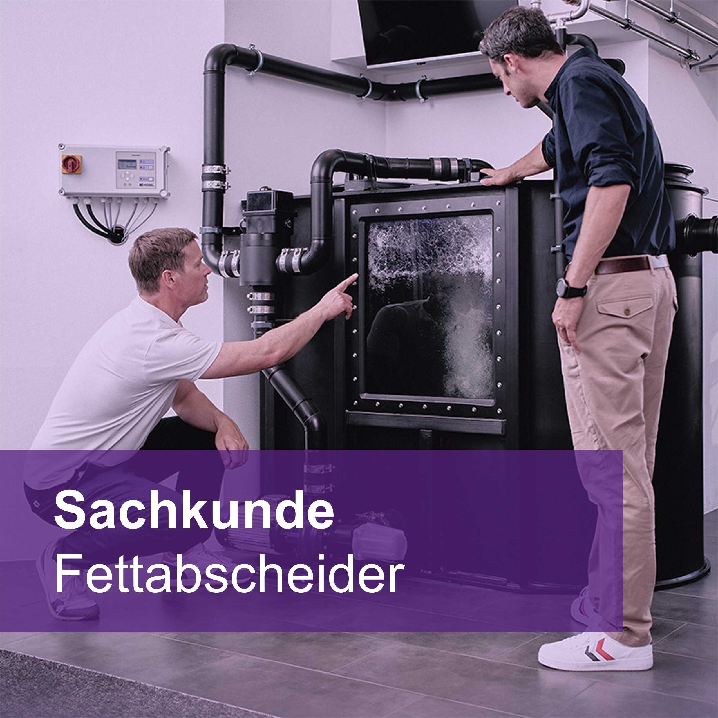 Öffnen Sachkunde Fettabscheider